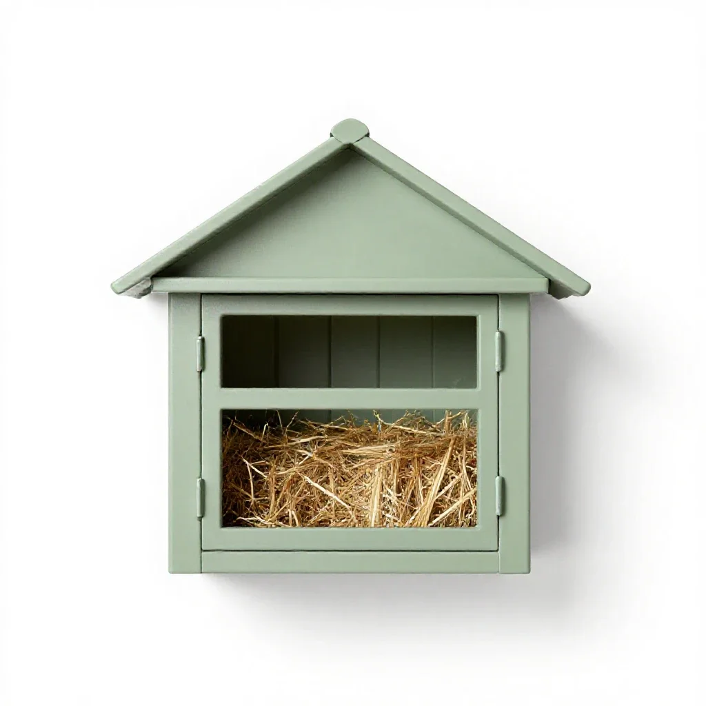 Hayloft isolated on a white background