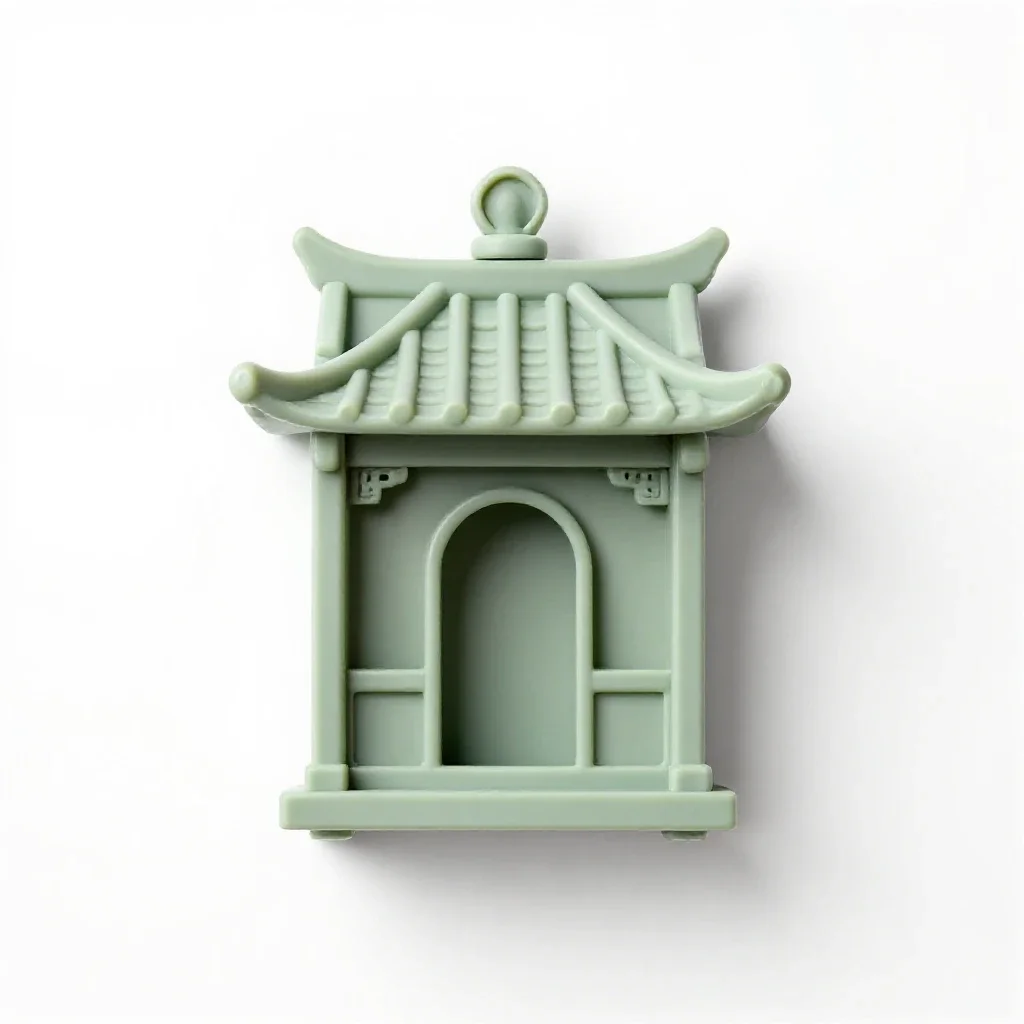 Joss house isolated on a white background