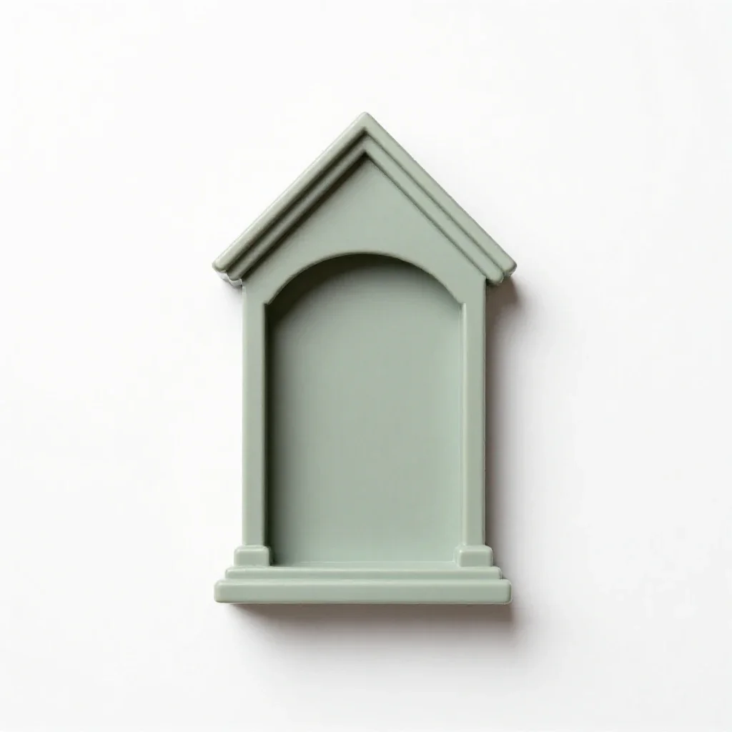 Lady chapel isolated on a white background