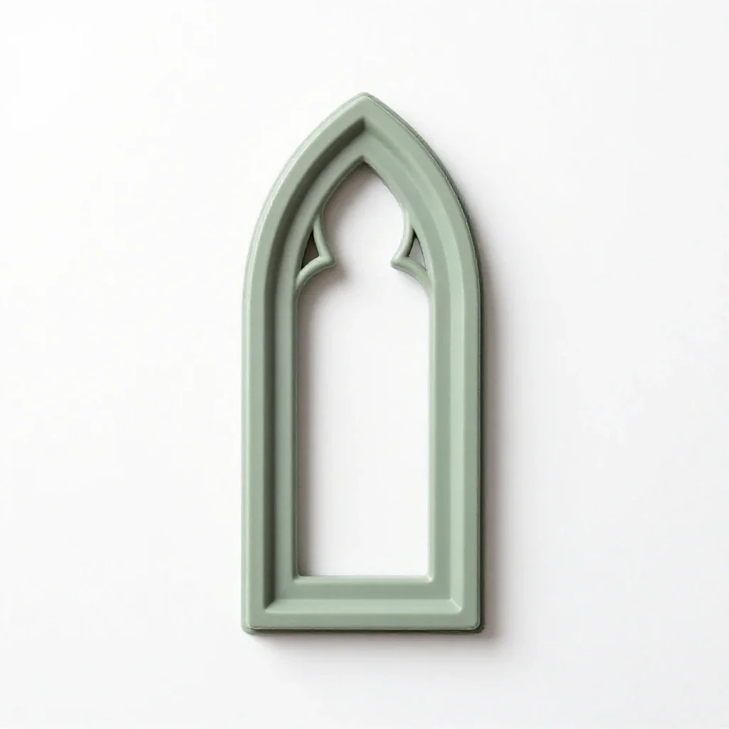 Lancet window isolated on a white background