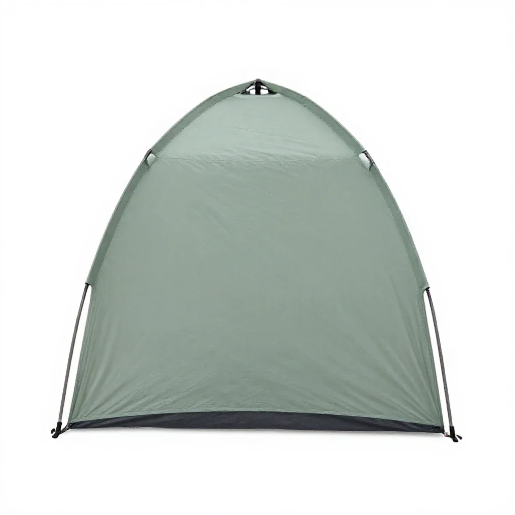 Lean-to tent isolated on a white background