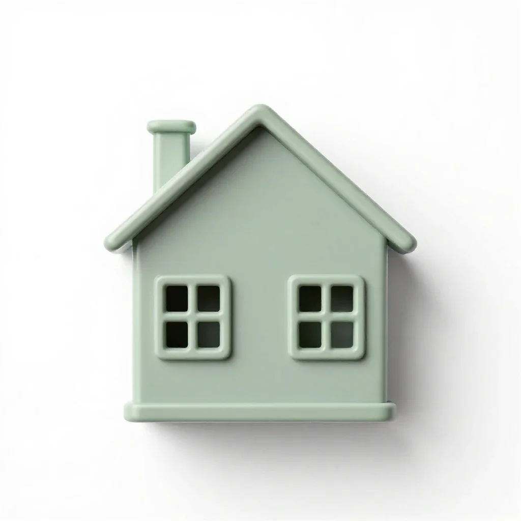 Lodging house isolated on a white background