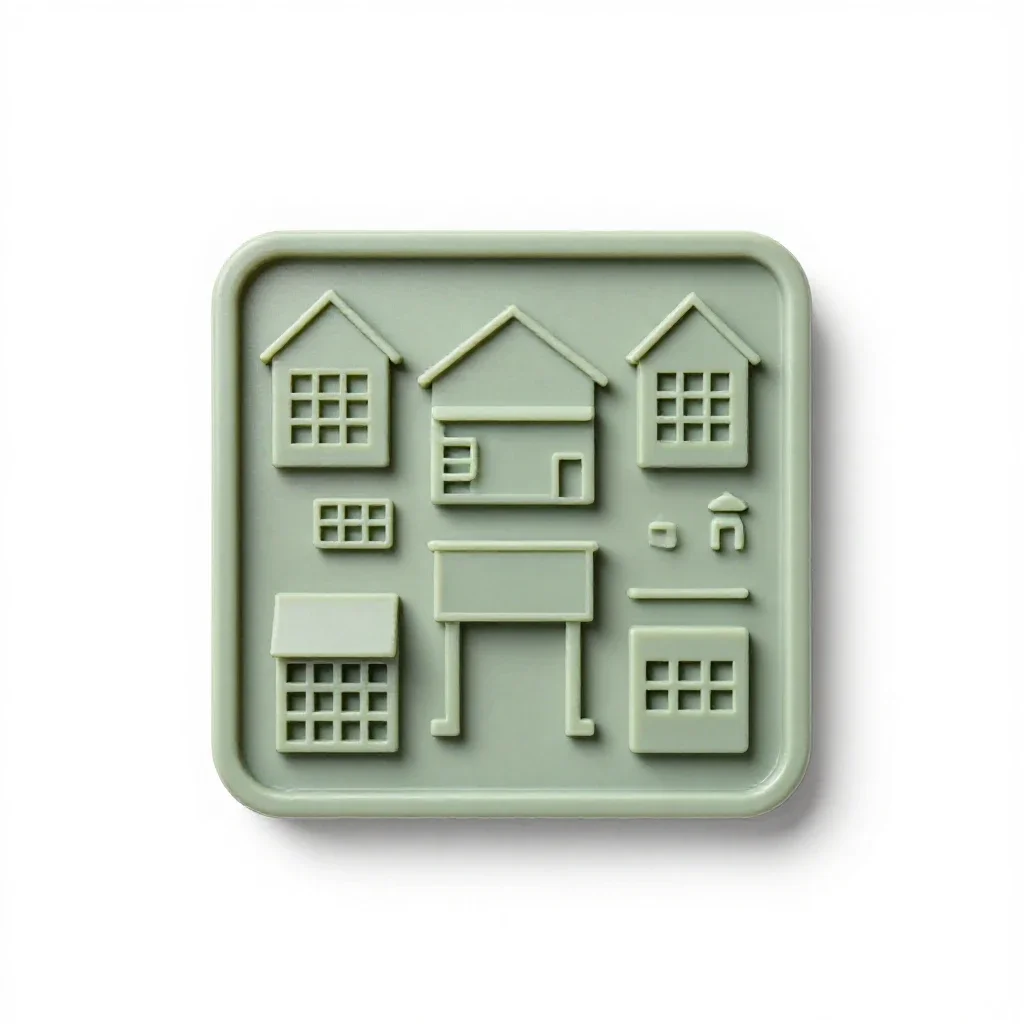 Marketplace isolated on a white background