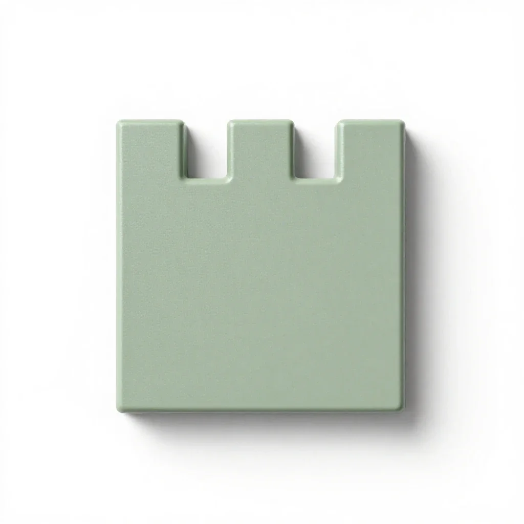 Merlon isolated on a white background