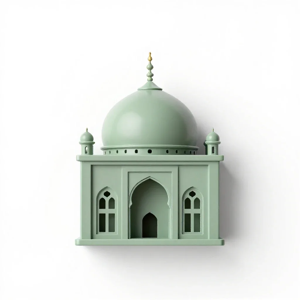 Mosque isolated on a white background