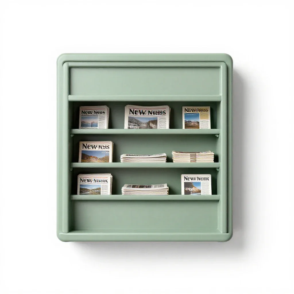 Newsstand isolated on a white background