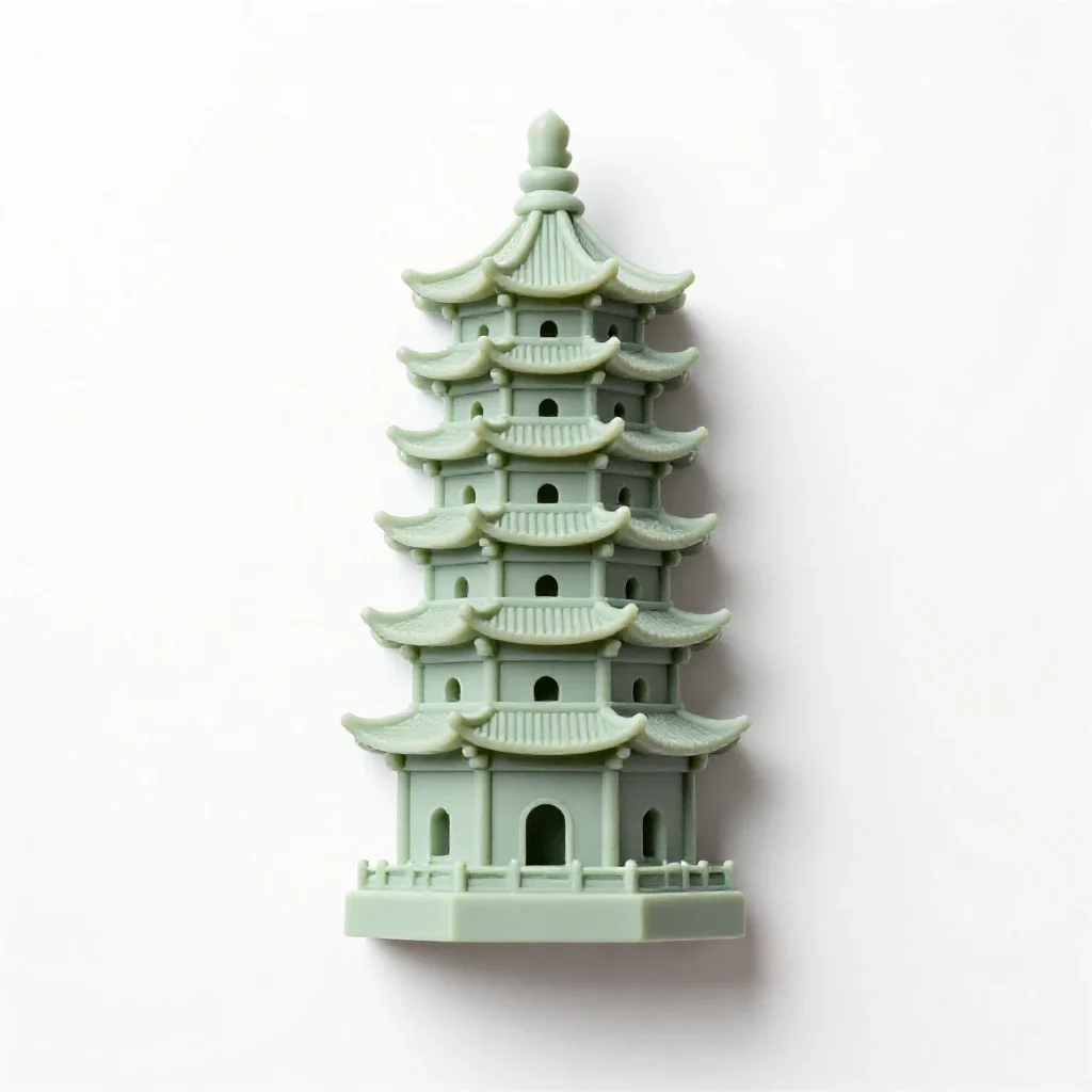 Pagoda isolated on a white background