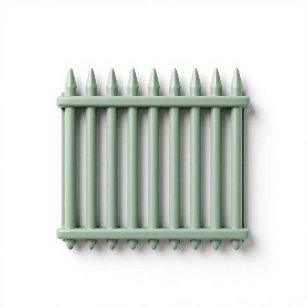 Palisade isolated on a white background