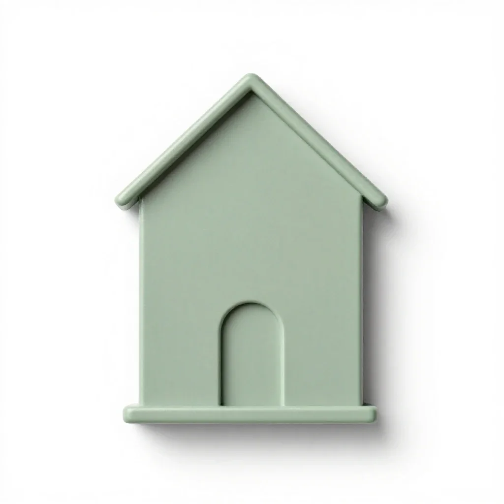 Parsonage isolated on a white background