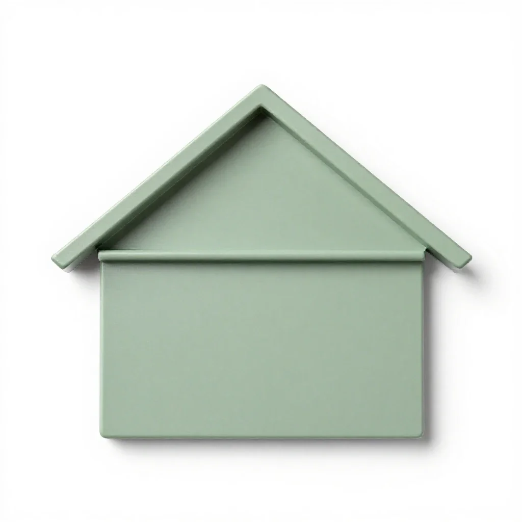 Pediment isolated on a white background
