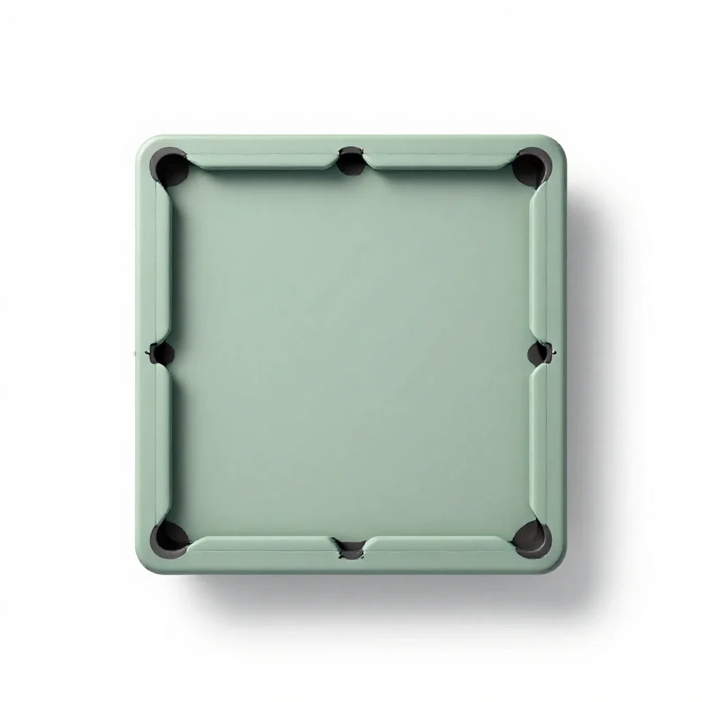 Poolroom isolated on a white background