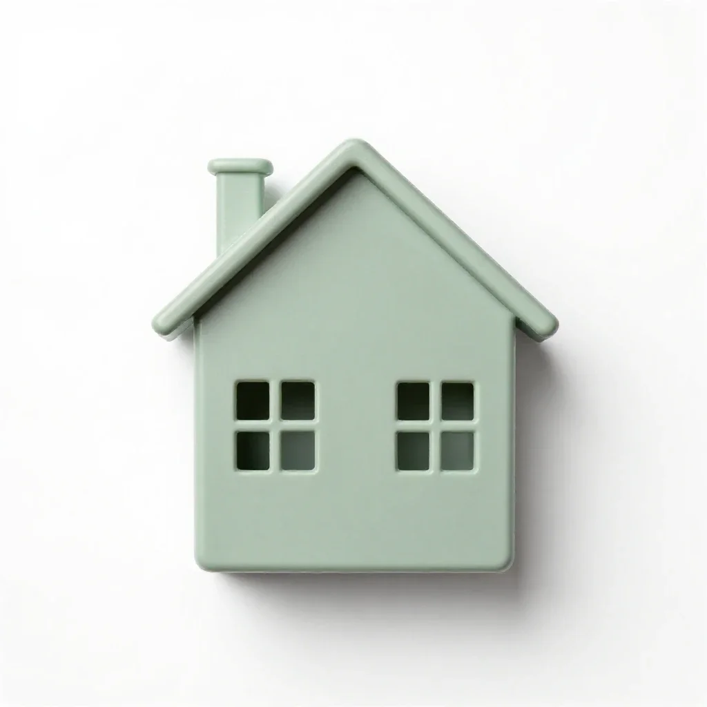 Poorhouse isolated on a white background