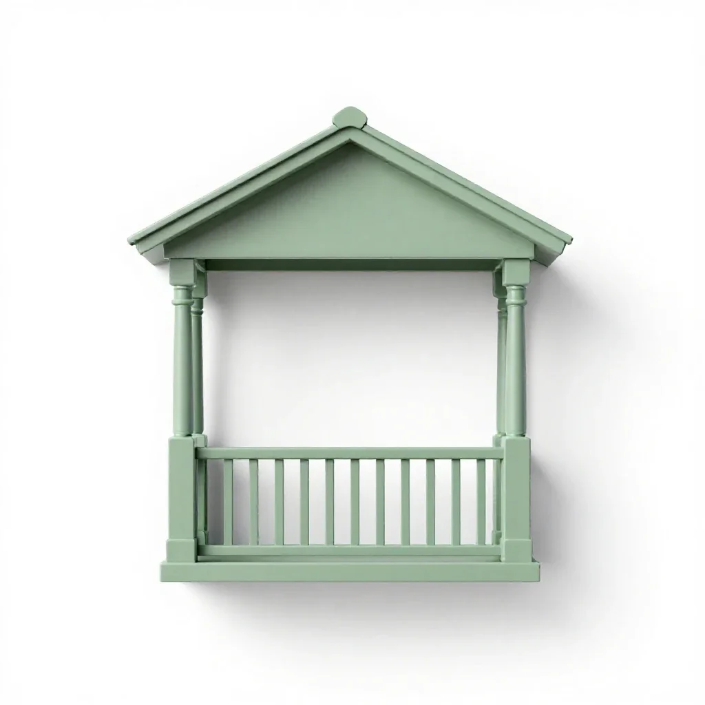 Porch isolated on a white background