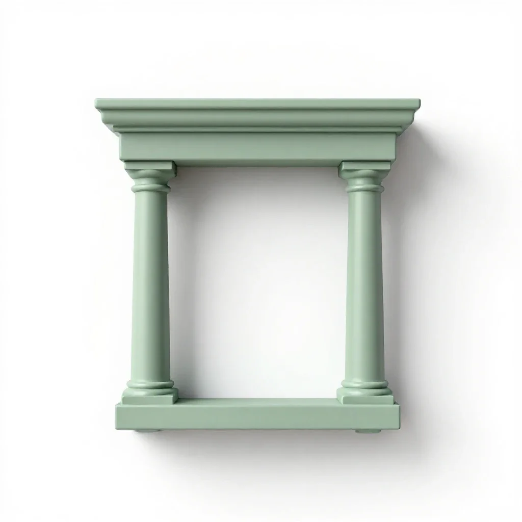 Portico isolated on a white background