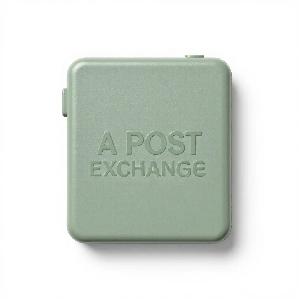 Post exchange isolated on a white background