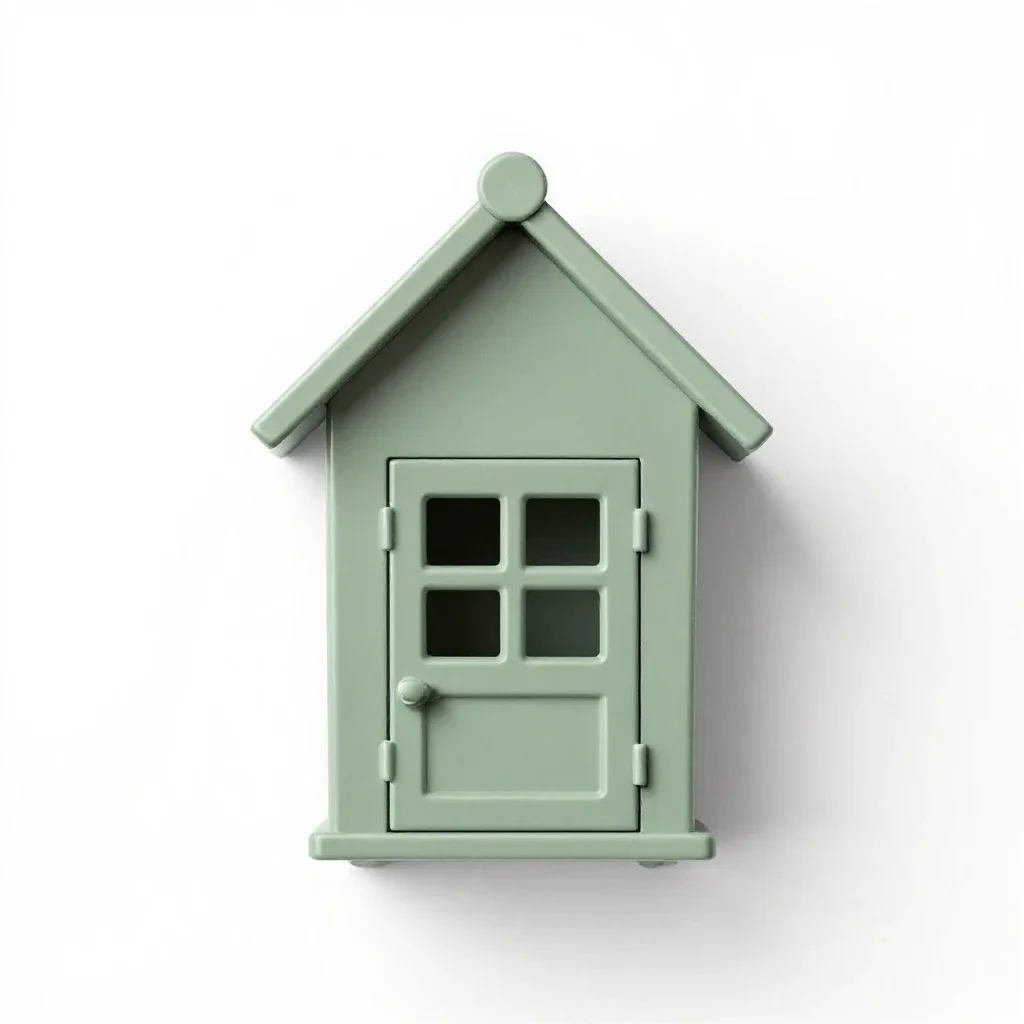 Posthouse isolated on a white background