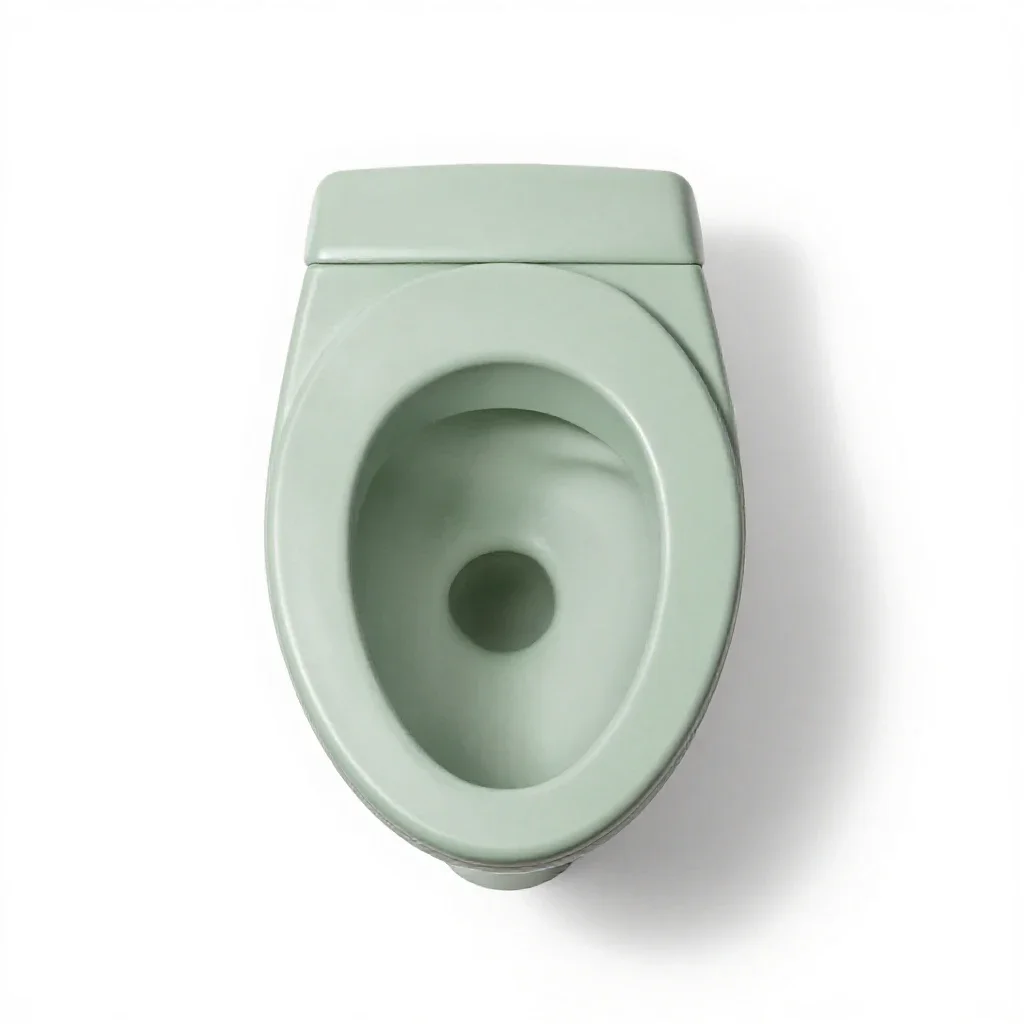 Public toilet isolated on a white background