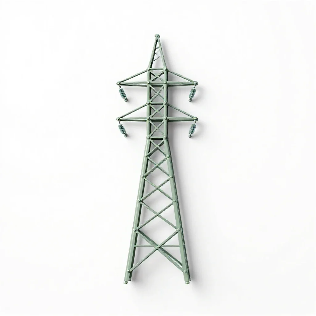 Pylon isolated on a white background