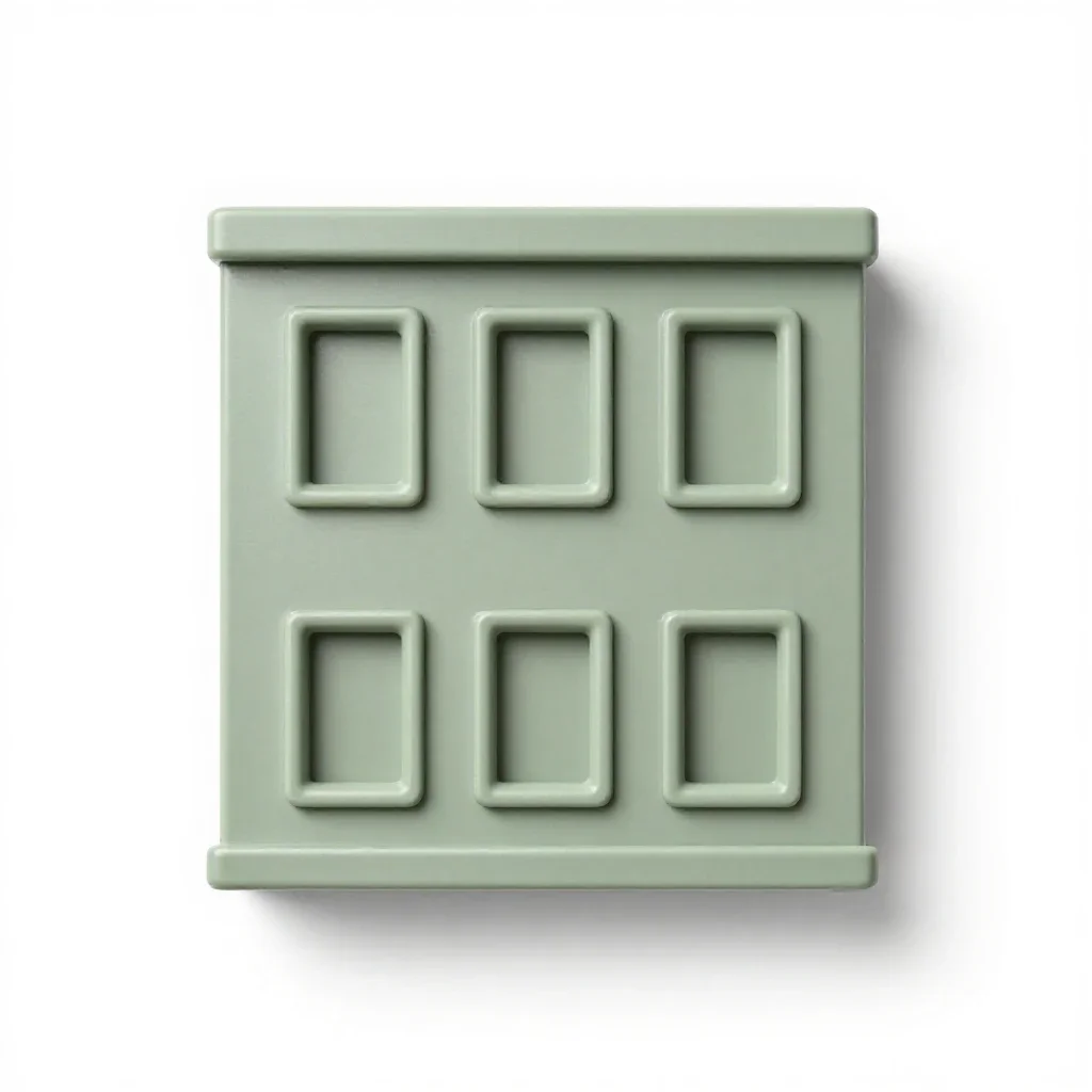 Row house isolated on a white background