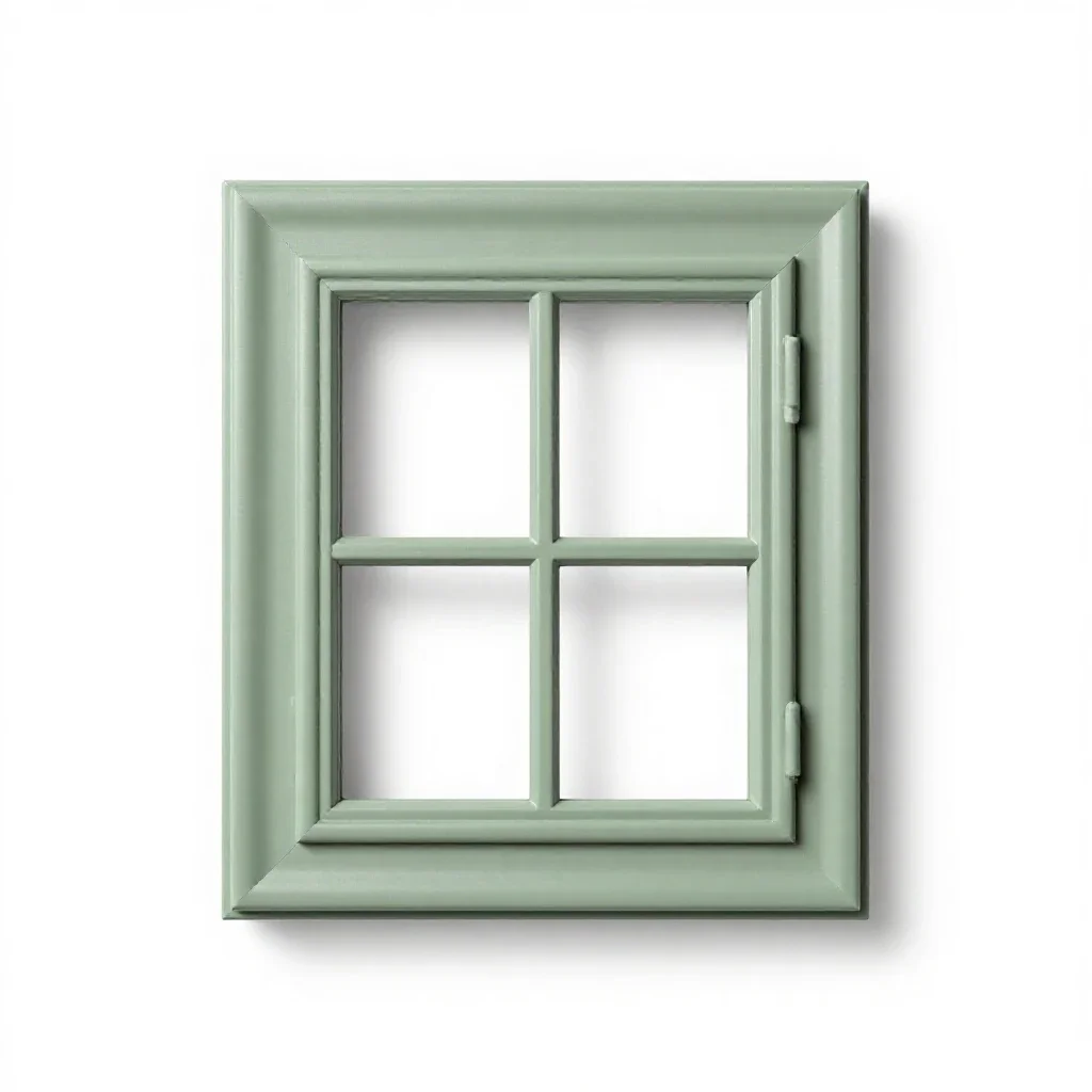 Sash window isolated on a white background