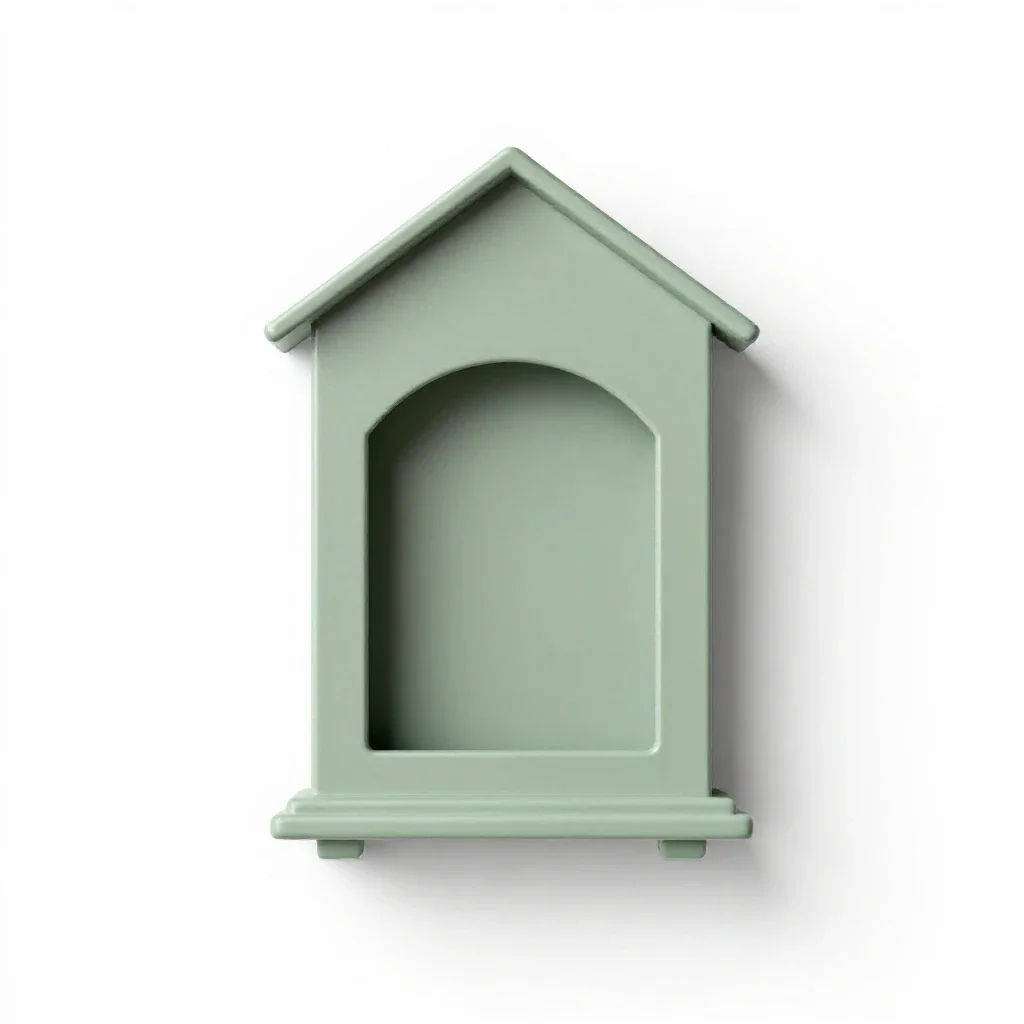 Side chapel isolated on a white background