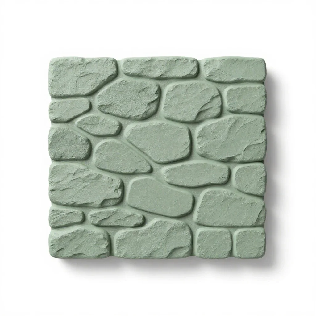 Stone wall isolated on a white background
