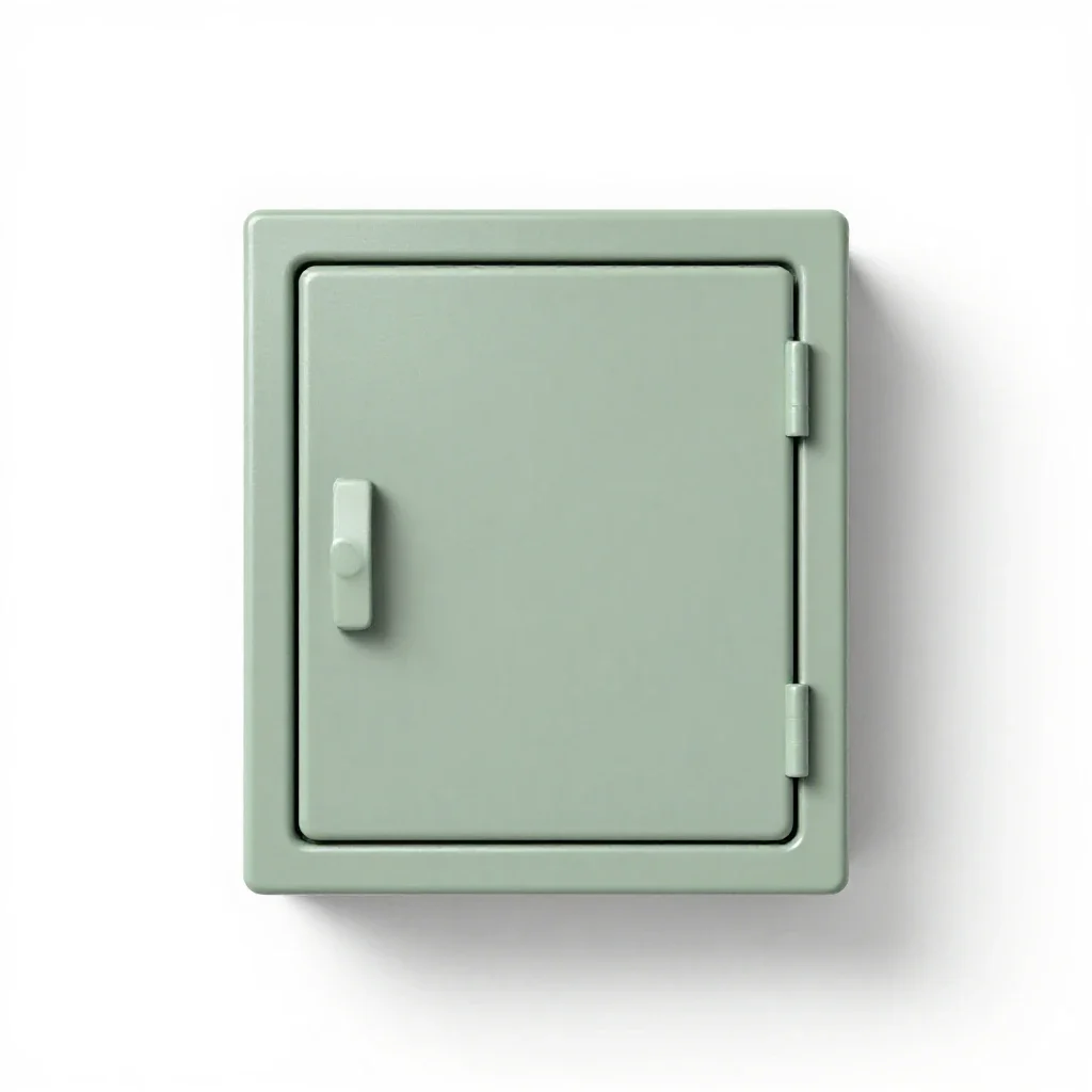 Strongroom isolated on a white background