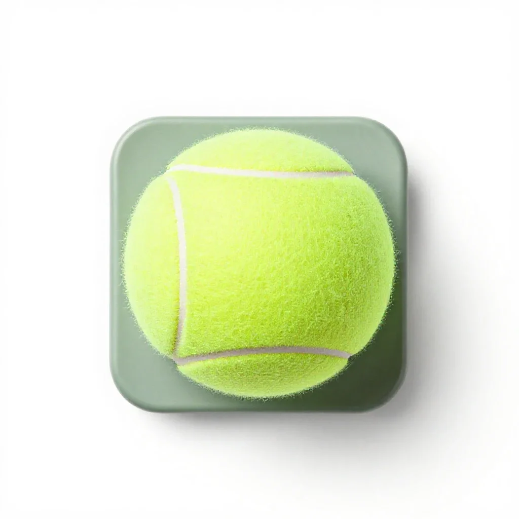 Tennis camp isolated on a white background