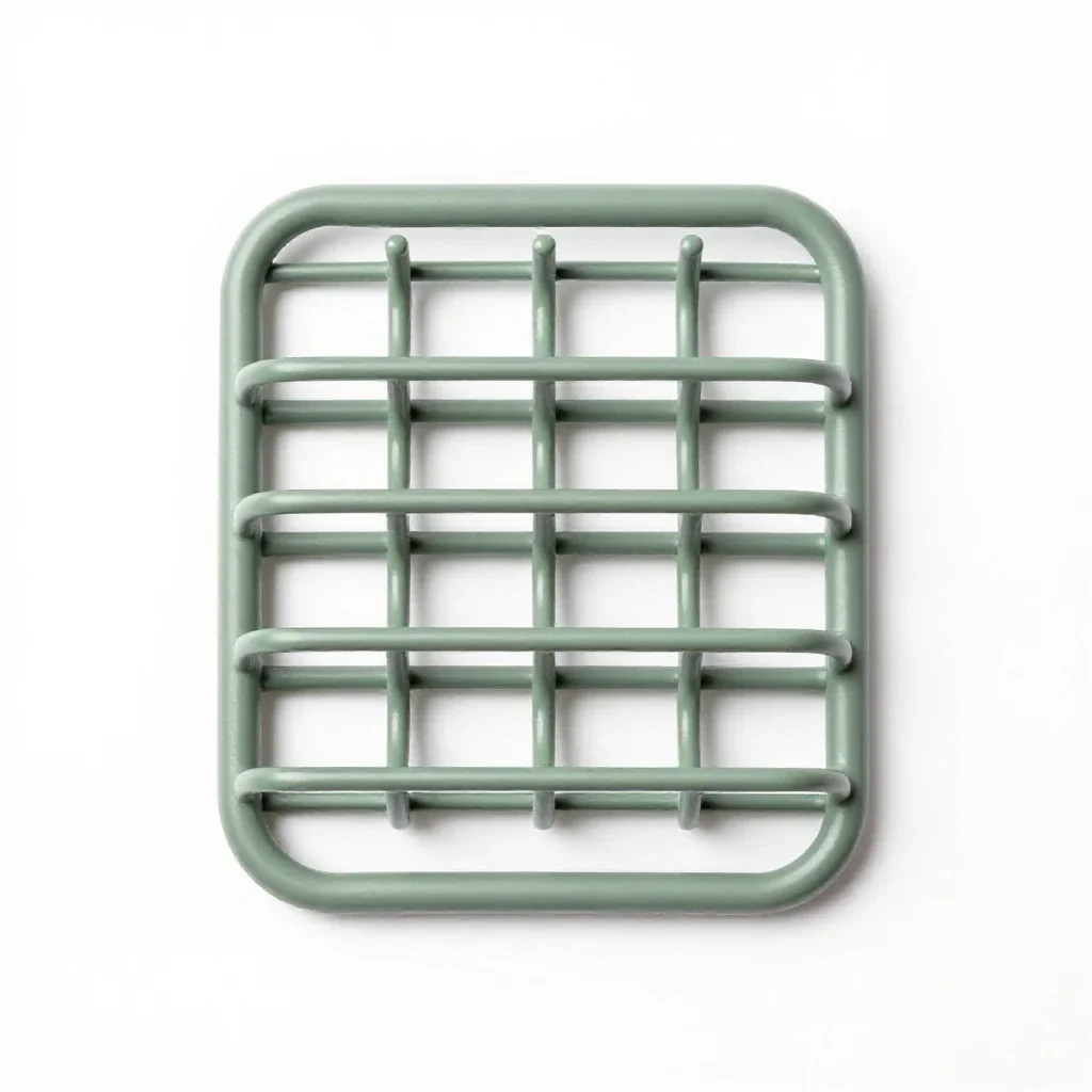 Tie rack isolated on a white background