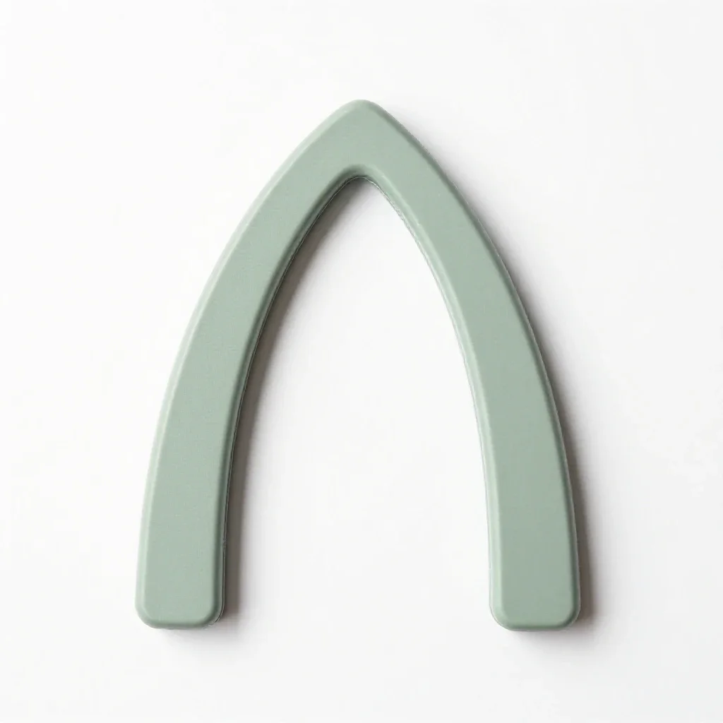 Trefoil arch isolated on a white background