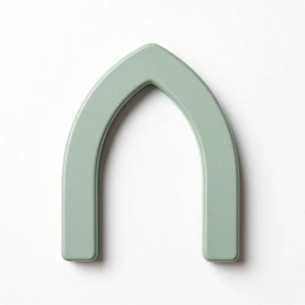 Ogee arch isolated on a white background