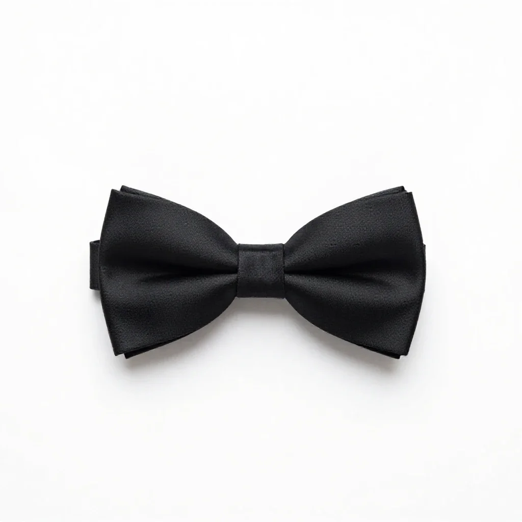 Black tie isolated on a white background