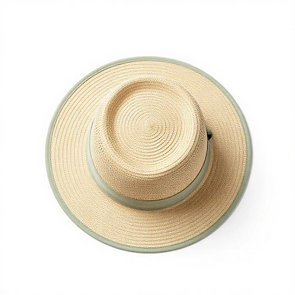 Boater isolated on a white background
