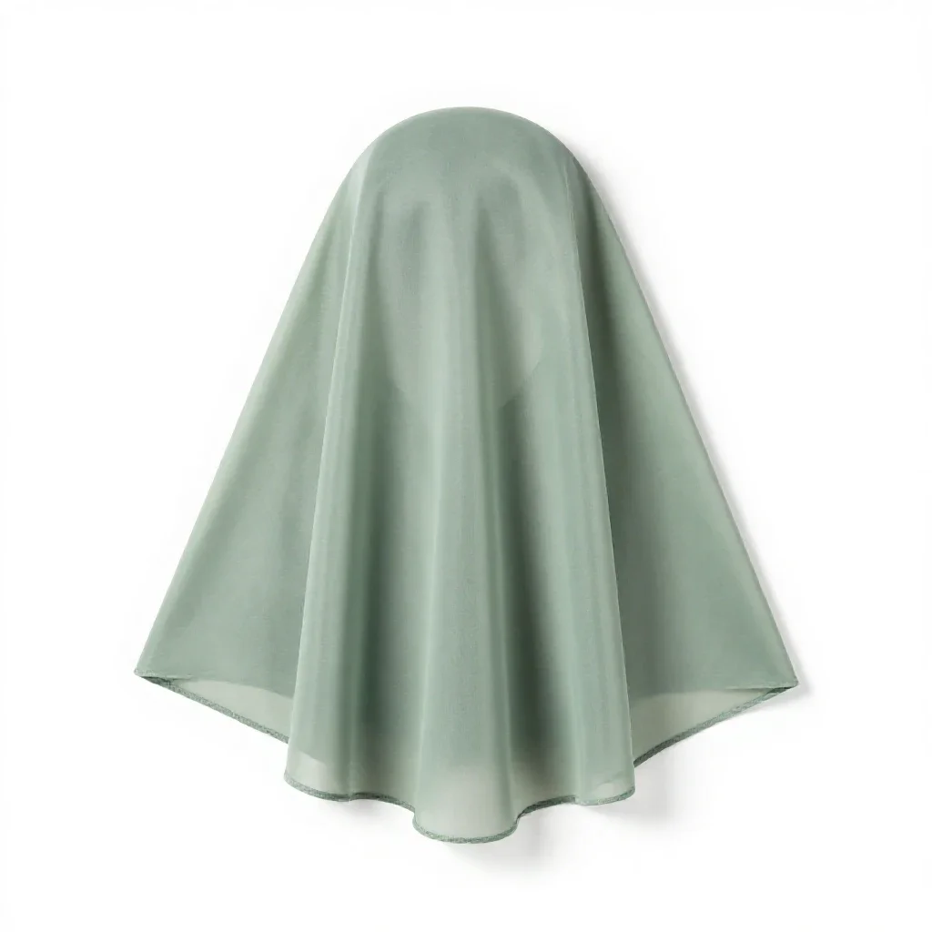 Face veil isolated on a white background