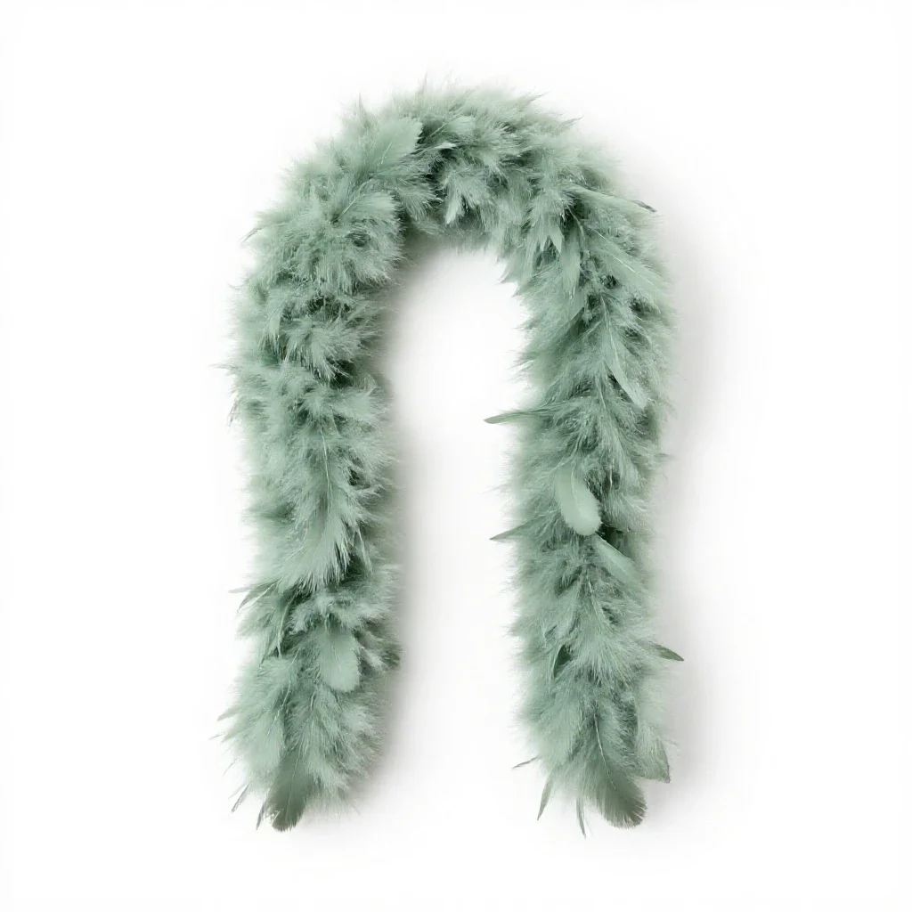 Feather boa isolated on a white background