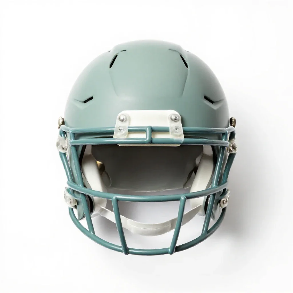 Football helmet isolated on a white background