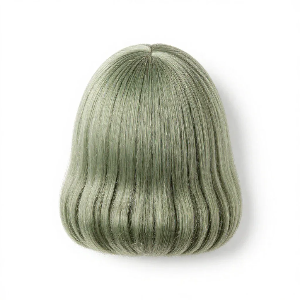 Horsehair wig isolated on a white background