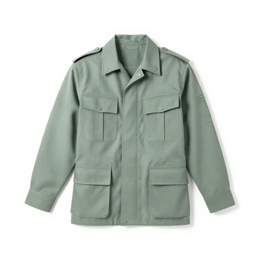 Military uniform isolated on a white background