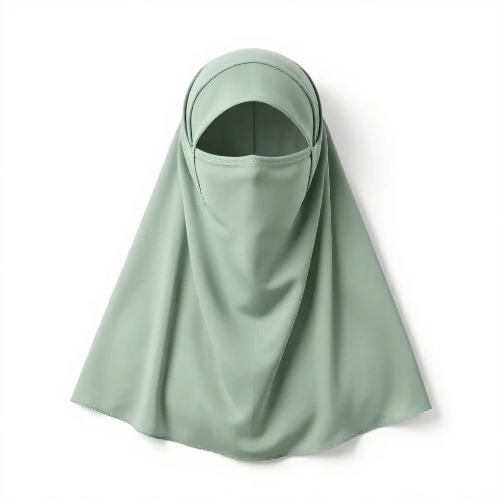 Niqab isolated on a white background