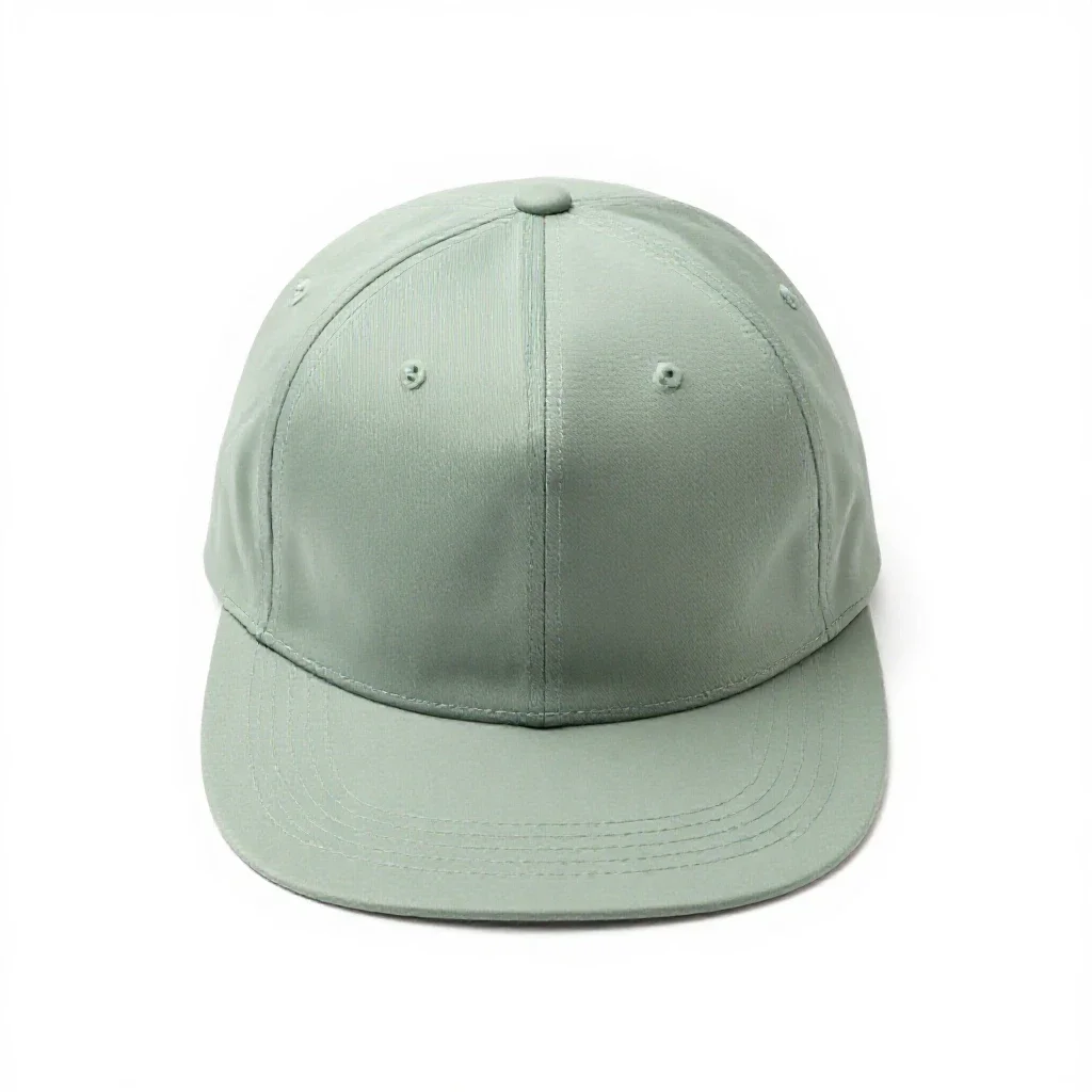 Snap-brim hat isolated on a white background