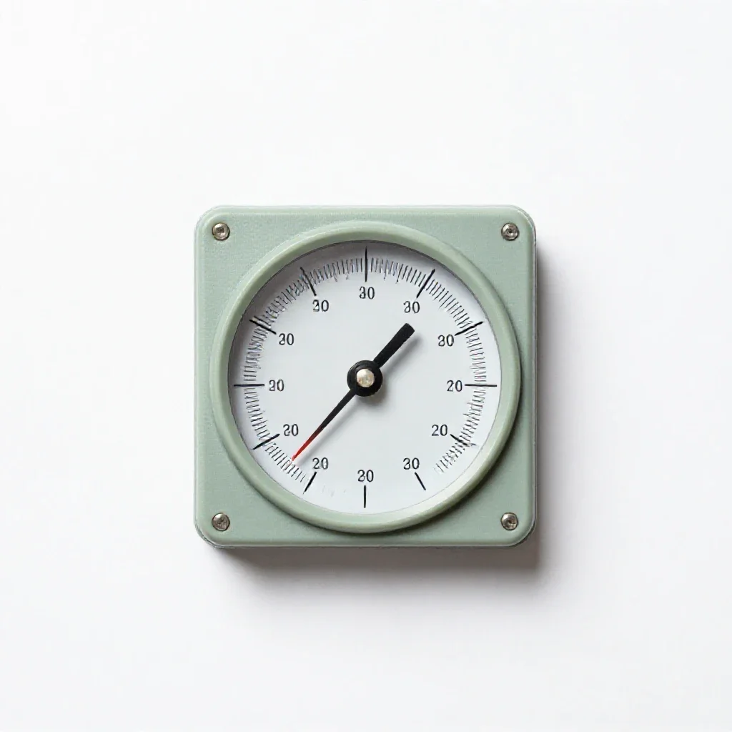 Ballistic galvanometer isolated on a white background