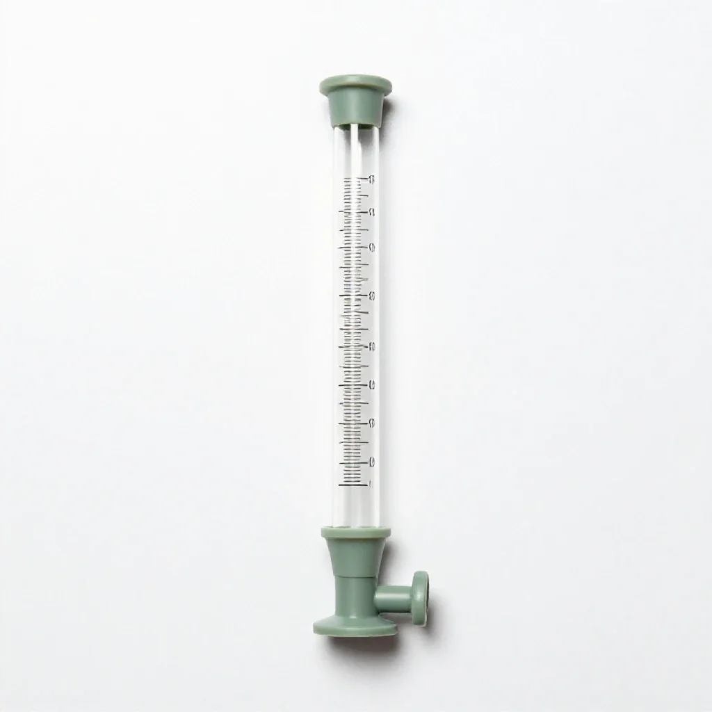 Burette isolated on a white background