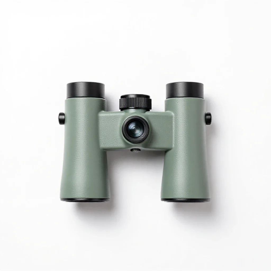 Coude telescope isolated on a white background