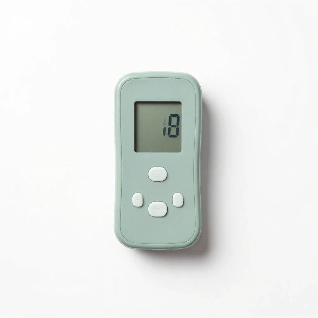 Digital plethysmograph isolated on a white background