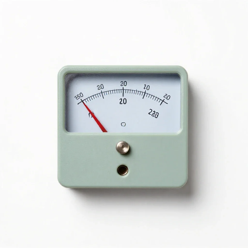 Ammeter isolated on a white background
