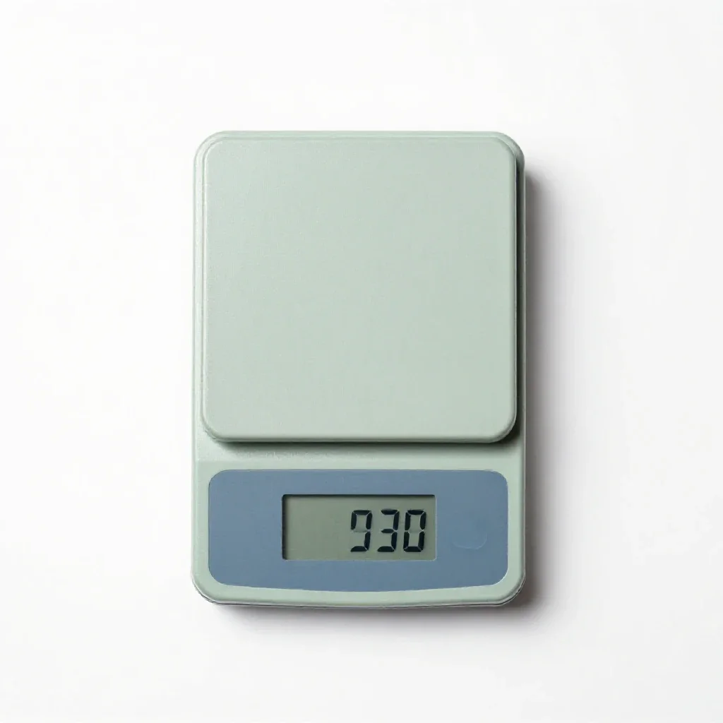 Analytical balance isolated on a white background