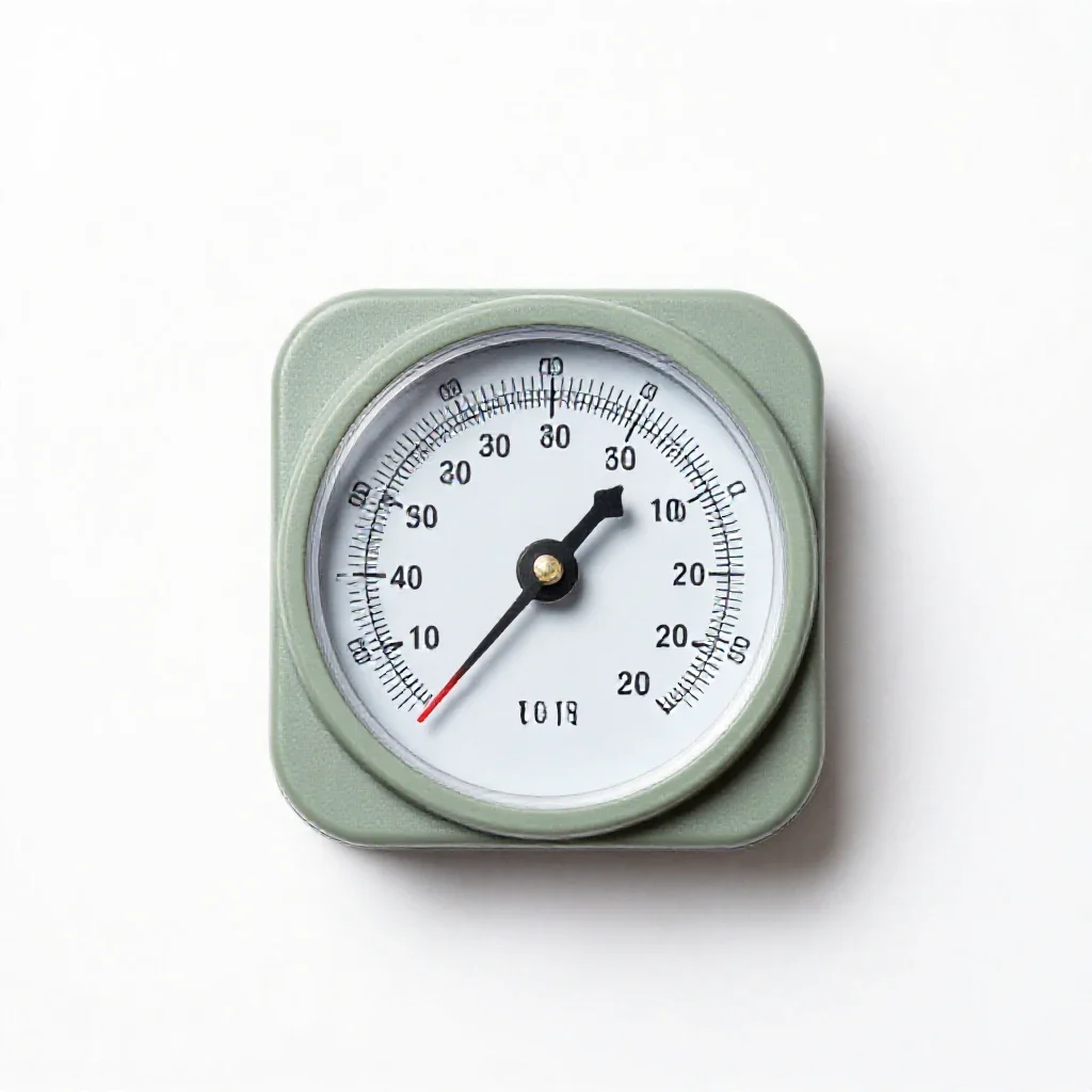 Aneroid barometer isolated on a white background