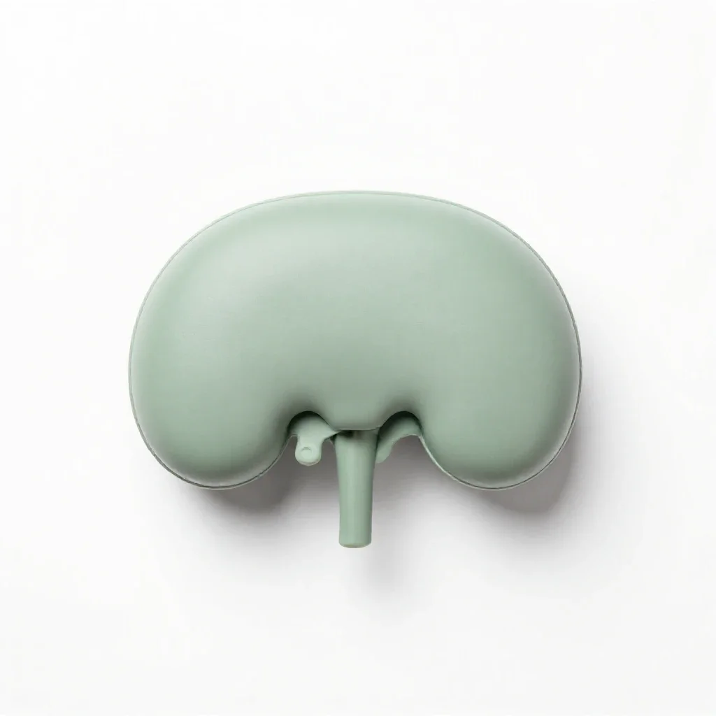 Artificial kidney isolated on a white background
