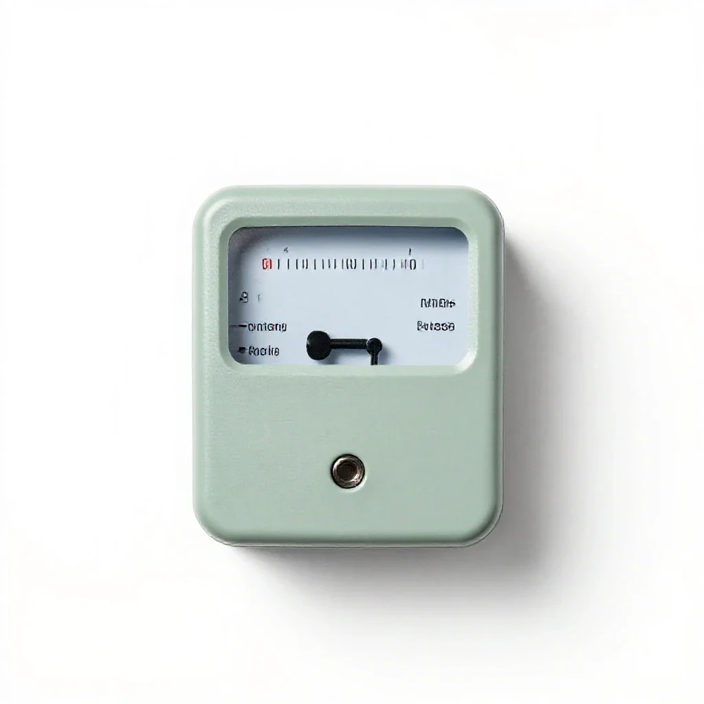 Electric meter isolated on a white background