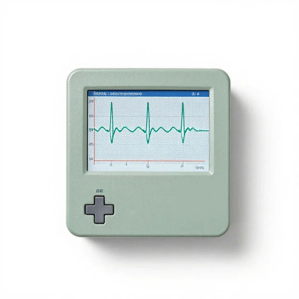 Electroencephalograph isolated on a white background